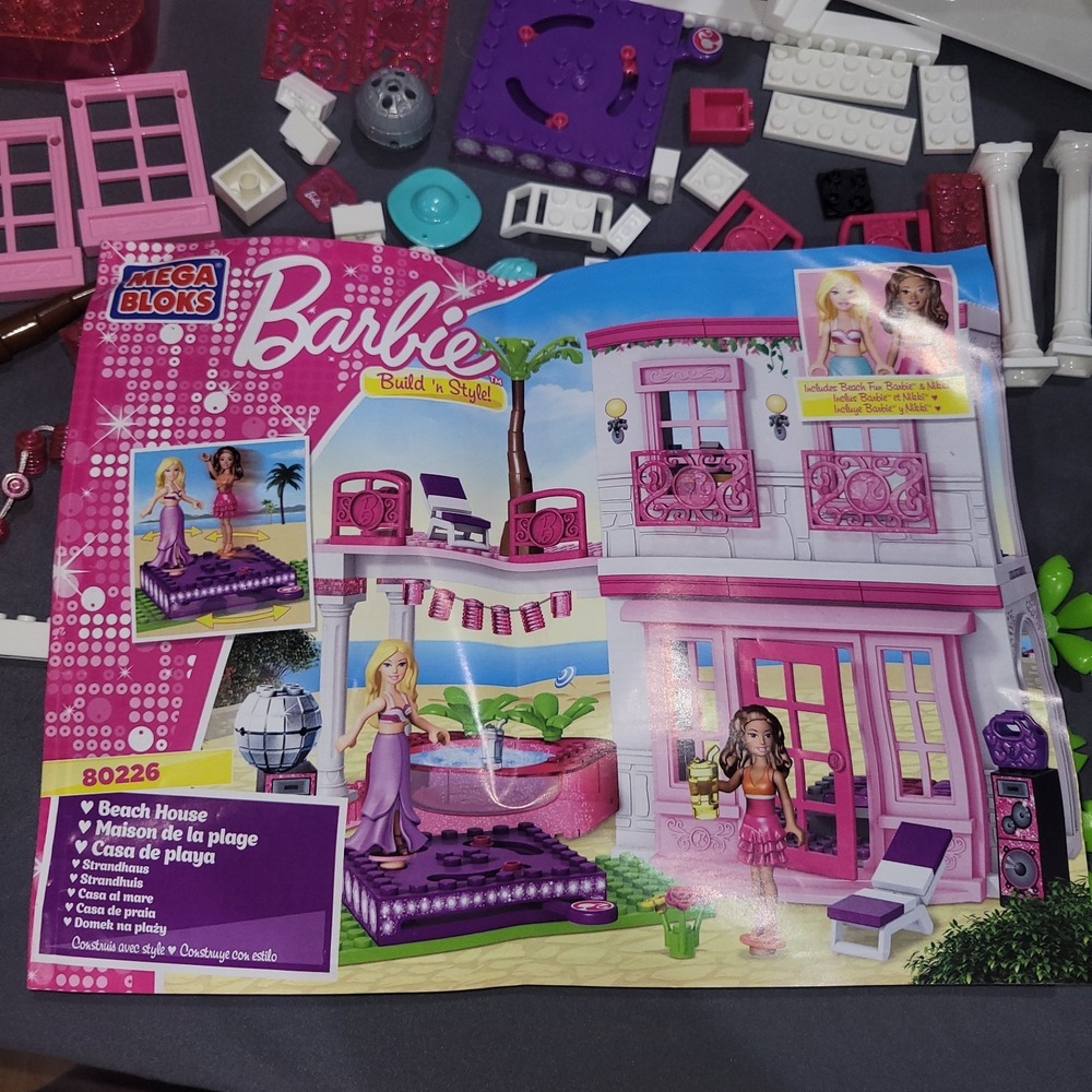Mega Bloks Barbie Build 'n Style! Beach House #80226